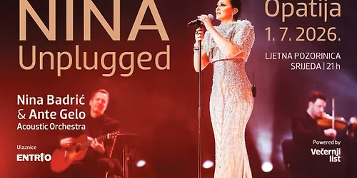NINA BADRI\u0106 - Opatija, Unplugged feat. Gelo Orchestra
