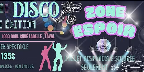 Soir\u00e9e souper DISCO 25 OCTOBRE 2025 18:00