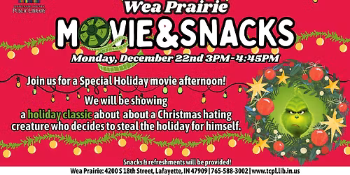 Movie & Snacks at Wea Prairie