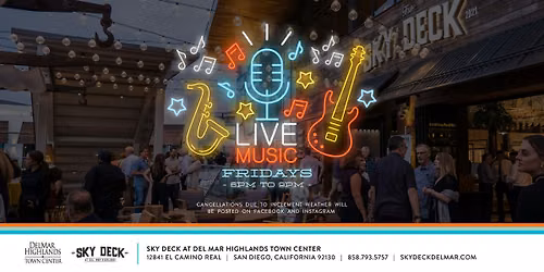 Live Music Fridays at Sky Deck