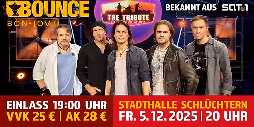 BOUNCE \u2013 Bon Jovi Tribute Band