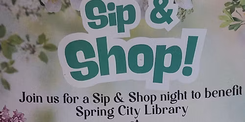 Sip & Shop at Cranberry Street Boutique for the Spring City Public Library