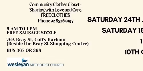 FREE CLOTHES GIVE AWAY