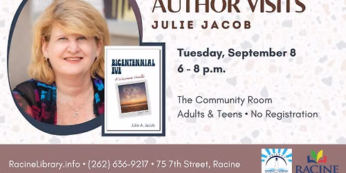 Author Visit: Julie Jacob \u2014 "Bicentennial Eve: A Wisconsin Novella"