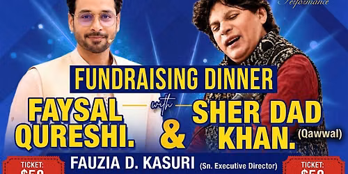 Faysal Qureshi & Junaid Jamshed Org. HNF Fundraising Dinner