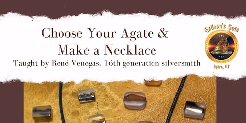 Agate Pendant Class with Rene