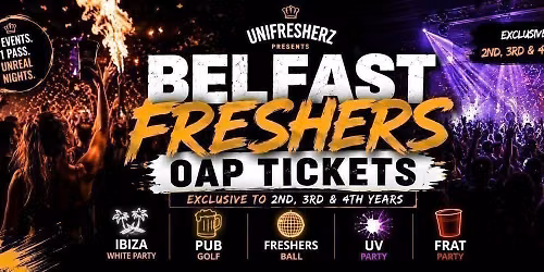Official Belfast Returners Freshers week 2026 - For 2nd, 3rd &amp; 4th Year Students!