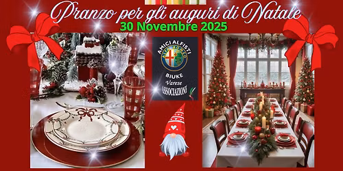 Pranzo di Natale  Amici Alfisti Biuke 30 Novembre 2025