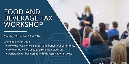 Food and Beverage Tax Workshop