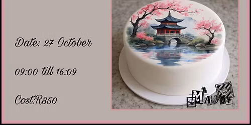 Japanese Afternoon Cake Painting Class