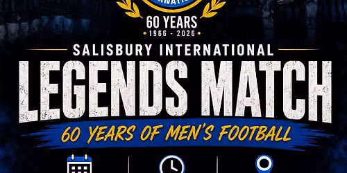 Legends Match - 60 years of Mens Football at Salisbury International