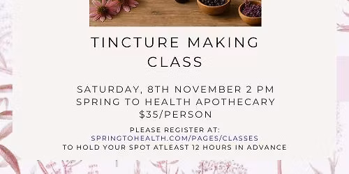 Tincture Making 