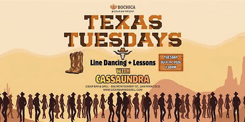 Texas Tuesdays - Line Dancing with Cassaundra - July 14, 2026