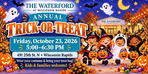 Trick-or-Treat with Our Residents at The Waterford