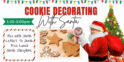 Cookie Decorating With Santa