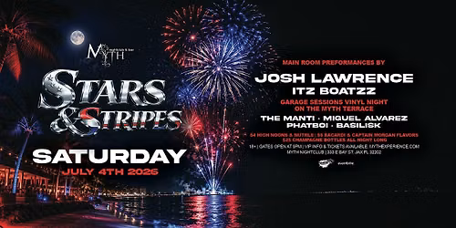 Saturday Night at Myth Nightclub - Stars & Stripes | 07.04.26