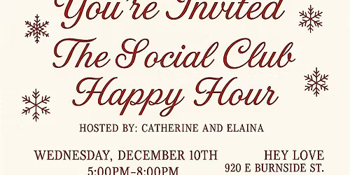 The Social Club: Holiday Happy Hour Edition