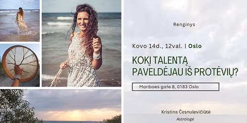 kok\u012f talent\u0105 paveld\u0117jau i\u0161 prot\u0117vi\u0173?