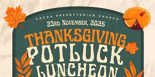 Thanksgiving Potluck Luncheon