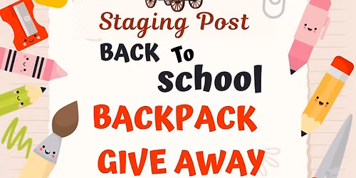 Backpack Giveaway! August 1st