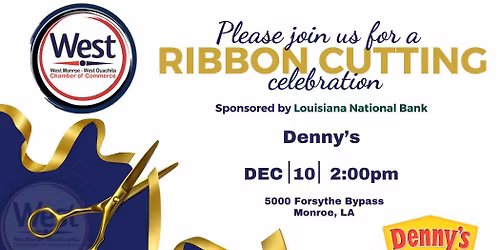 Ribbon Cutting - Denny's, Monroe