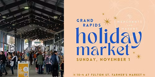 Merchants and Makers Holiday Market at Fulton Street Market!