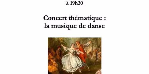 Concert th\u00e9matique: la musique de danse