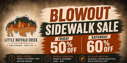 Blowout Sidewalk Sale