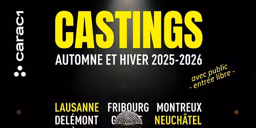 Casting public Le Tremplin Suisse Romande 2025-2026