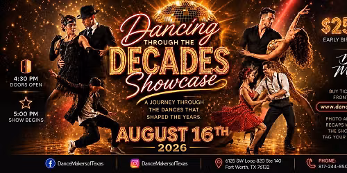 DanceMakers Dancing Through the Decades Showcase | August 2026