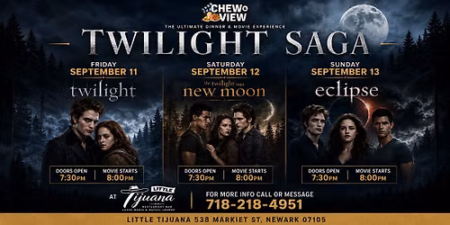 Twilight Eclipse | Chew & View: Dinner & Movie Experience