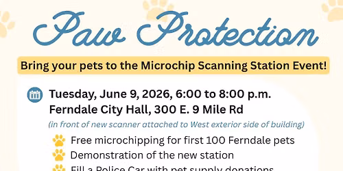 Paw Protection Microchip Scanning Station