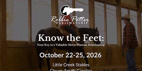 Robbie Potter Know the Feet Clinic at Little Creek Stables