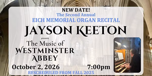 THE MUSIC OF WESTMINSTER ABBEY - Jayson Keeton, organ