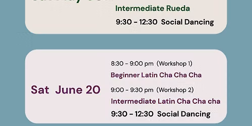 \ud83d\udc83\ud83d\udd7aSat May 30 \u2014 Latin Social @ Temple (Rueda Workshops) \ud83d\udc83\ud83d\udd7a