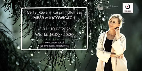 Certyfikowany,8-tygodniowy kurs redukcji stresu mindfulness MBSR w Katowicach