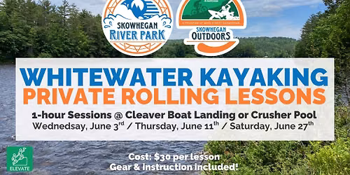 Whitewater Kayaking Private Lessons 