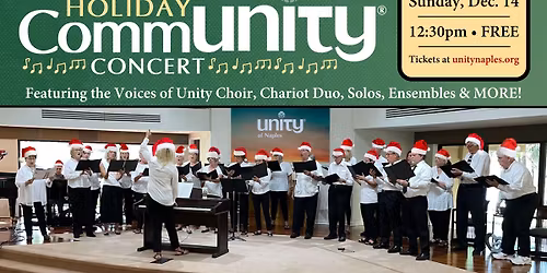 Free CommUnity Christmas Concert | Voices of Unity, Chariot & More!