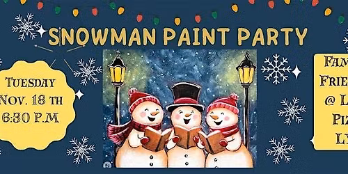 Snowman Carolers Paint Party