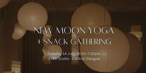 New Moon Yoga + Snack Gathering