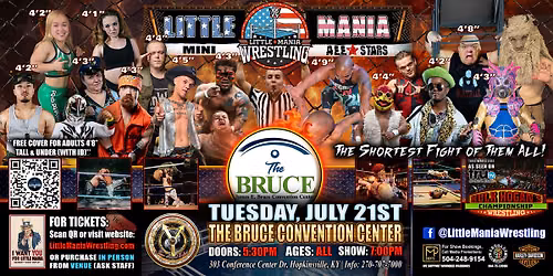 Hopkinsville, KY - Little Mania Mini Wrestling @The Bruce Convention Center