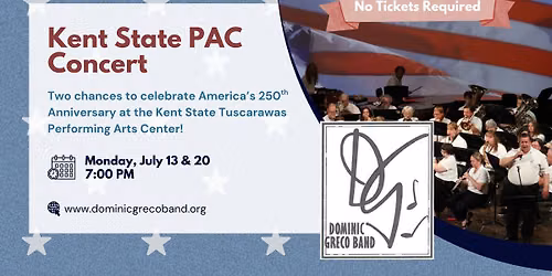 Kent State PAC Concerts - 2 Nights!