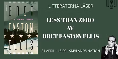 Bokcirkel - Less Than Zero av Bret Easton Ellis