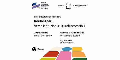 Presentazione collana "Personeper. Verso istituzioni culturali accessibili"