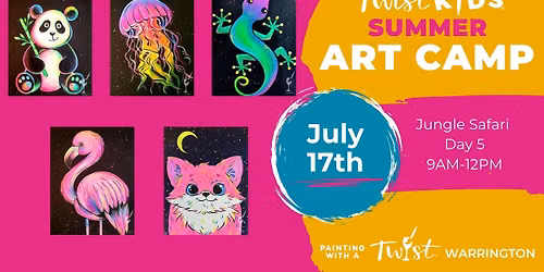 KID'S SUMMER ART CAMP! Jungle Safari Day 5