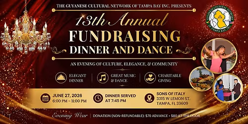 13th Annual Fundraising Dinner & Dance