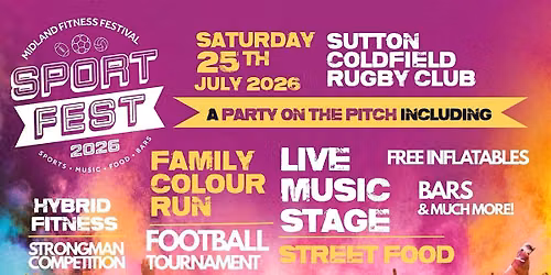 MIDLAND SPORT FEST - Sutton Coldfield, Birmingham