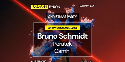 \u2605 S.A.S.H Byron \u2605 Christmas Party \u2605 Bruno Schmidt \u2605 Sunday 21st December \u2605
