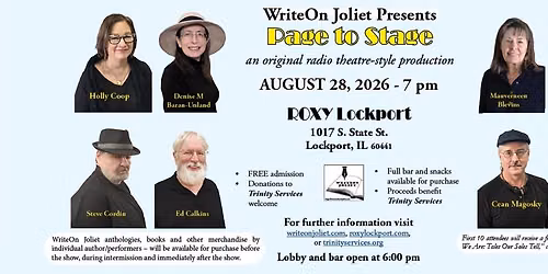 WriteOn Joliet Live: From Page to Stage