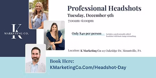 Headshot Day at K Marketing Co.
